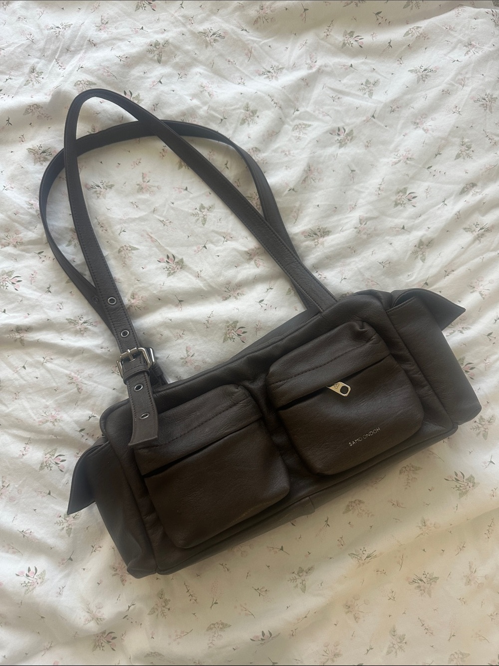 EUC Samo ondoh medium pocket utility bag brushed chocolate